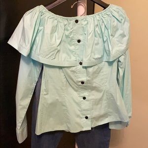 Long sleeve ruffle top